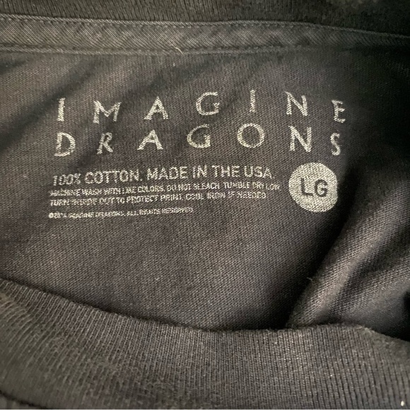 Imagine Dragons Loom World Tour 2024 Wizard Black T Shirt Size Large - Picture 5 of 7
